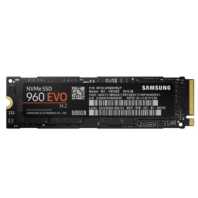 SAMSUNG INTERNAL SSD 960 EVO SERIES - 500GB M.2 NVMe (MZ-V6E500BW) - Image 2