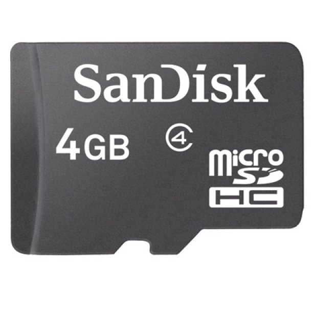 SANDISK MEMORY CARD MICRO SD 4GB CLASS 4