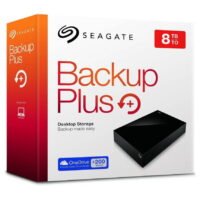 Seagate 8 TB Wired External Hard Disk Drive with 200 GB Cloud Storage  (Black, External Power Required)