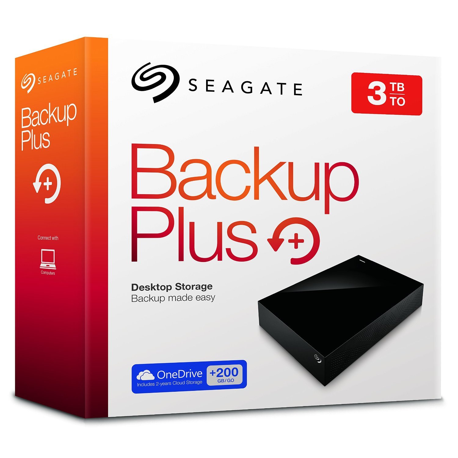 Seagate Backup Plus 3 TB USB 3.0 Desktop External Hard Drive