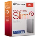 Seagate Backup Plus Slim 2 TB Wired External Hard Disk Drive with 200 GB Cloud Storage  (Silver, Mobile Backup Enabled)