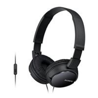 Sony MDR-ZX110AP On-Ear Stereo Headphones with Mic (Black)