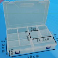 Storage Box for arduino kit / Two Layer Storage Box / Organizer / size 300*200*62mm