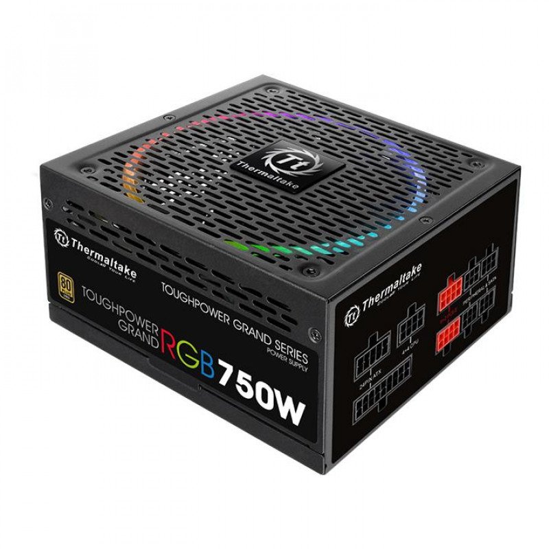 THERMALTAKE SMPS TOUGHPOWER GRAND RGB 750W - 750 WATT 80 PLUS GOLD CERTIFICATION - Image 2