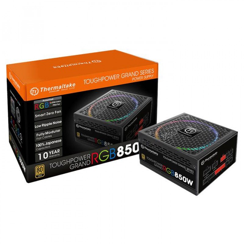 THERMALTAKE SMPS TOUGHPOWER GRAND RGB 850W - 850 WATT 80 PLUS GOLD CERTIFICATION