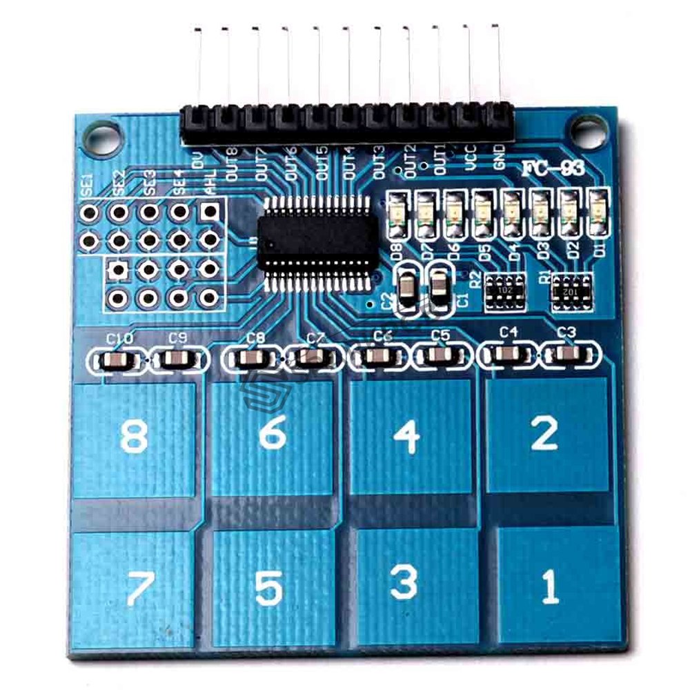TTP226 8-way Capacitive Touch Switch Module
