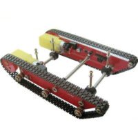 Tank Robot Smart Car Chassis+Acrylic Plate Track Integrated 2 Motors for Arduino