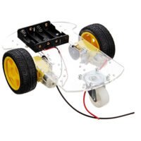 Transparent Motor Smart Robot Car Chassis Kit Speed Encoder Battery Box For Arduino DIY
