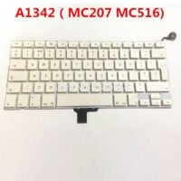 UK QWERTY Standard Keyboard for Macbook Pro 13'' A1342 2009 2010 Unibody MC207 MC516 Keyboard with Power Button OEM