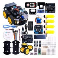 UNO Project Smart Robot Car Kit with UNO R3 / Ultrasonic Sensor /Bluetooth module / Remote Educational Toy Car for ARDUINO