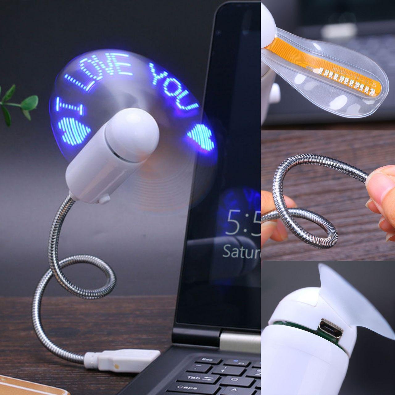 USB Led fan with Programmable CD for customised message - Image 4