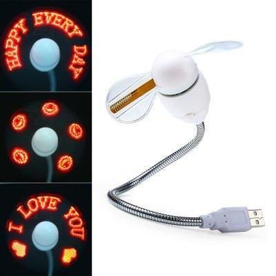 USB Led fan with Programmable CD for customised message