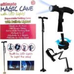 Ultimate Magic Cane - dependable folding stick with built-in light for Hiking Purpose and for Elderly Old people use