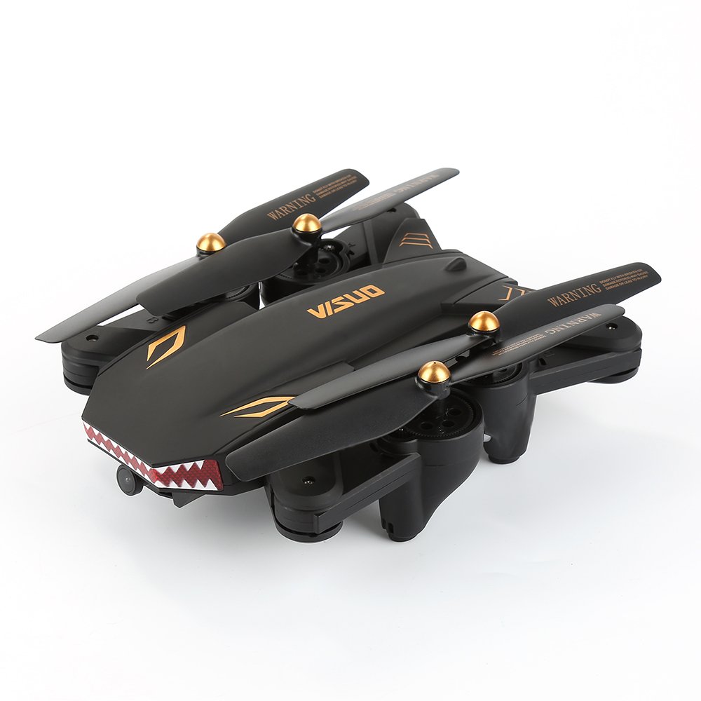 VISUO XS809S Battle Sharks Foldable RC Quadcopter WiFi FPV 2.0MP HD Wide Angle Camera Selfie Drone RTF - Image 4