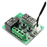 W1209 DC 12V heat cool temp thermostat temperature control switch temperature controller thermometer thermo controller 50CM(Red)