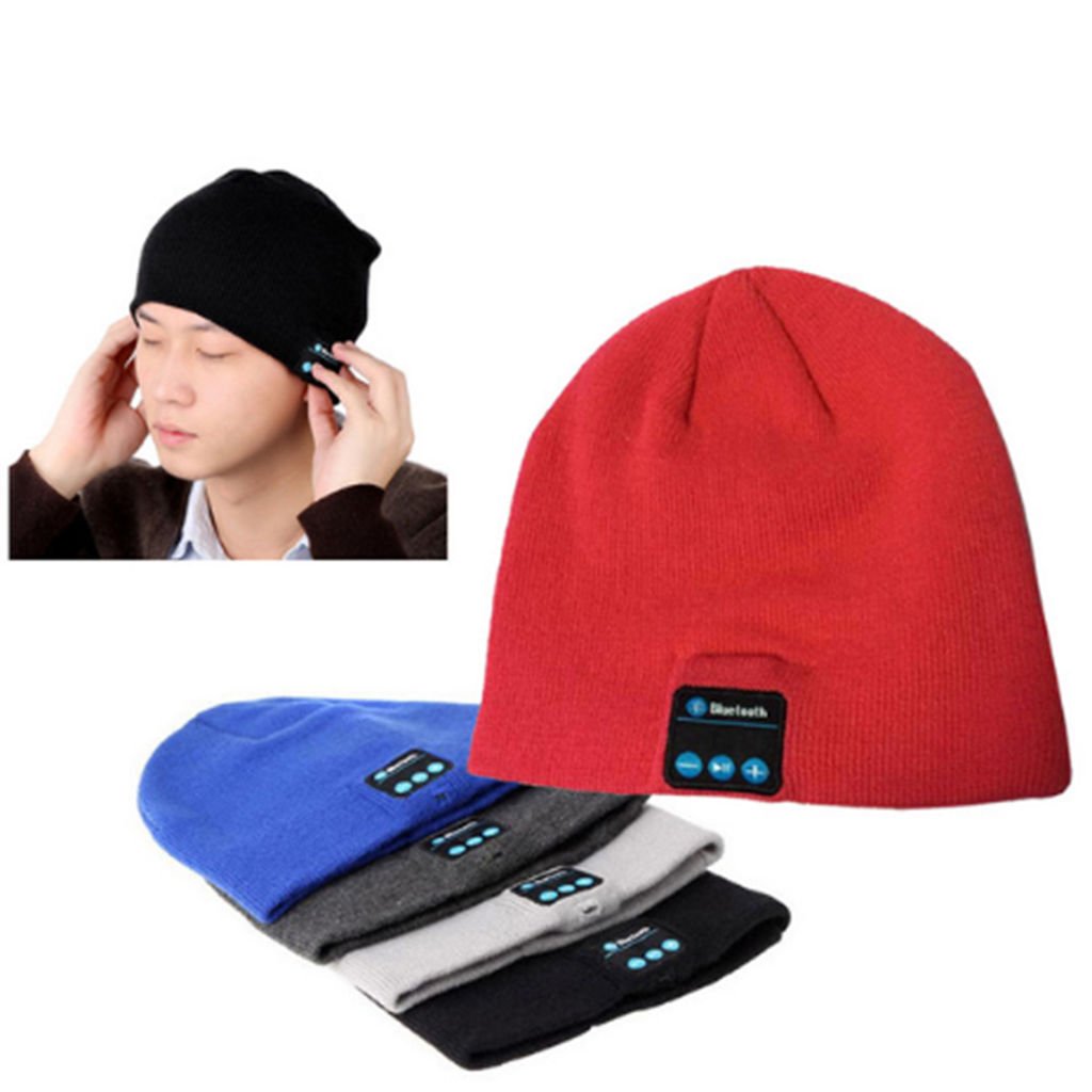 Wireless Bluetooth Handsfree Headphone Beanie Hat Cap with Mic Dimgray - Image 3