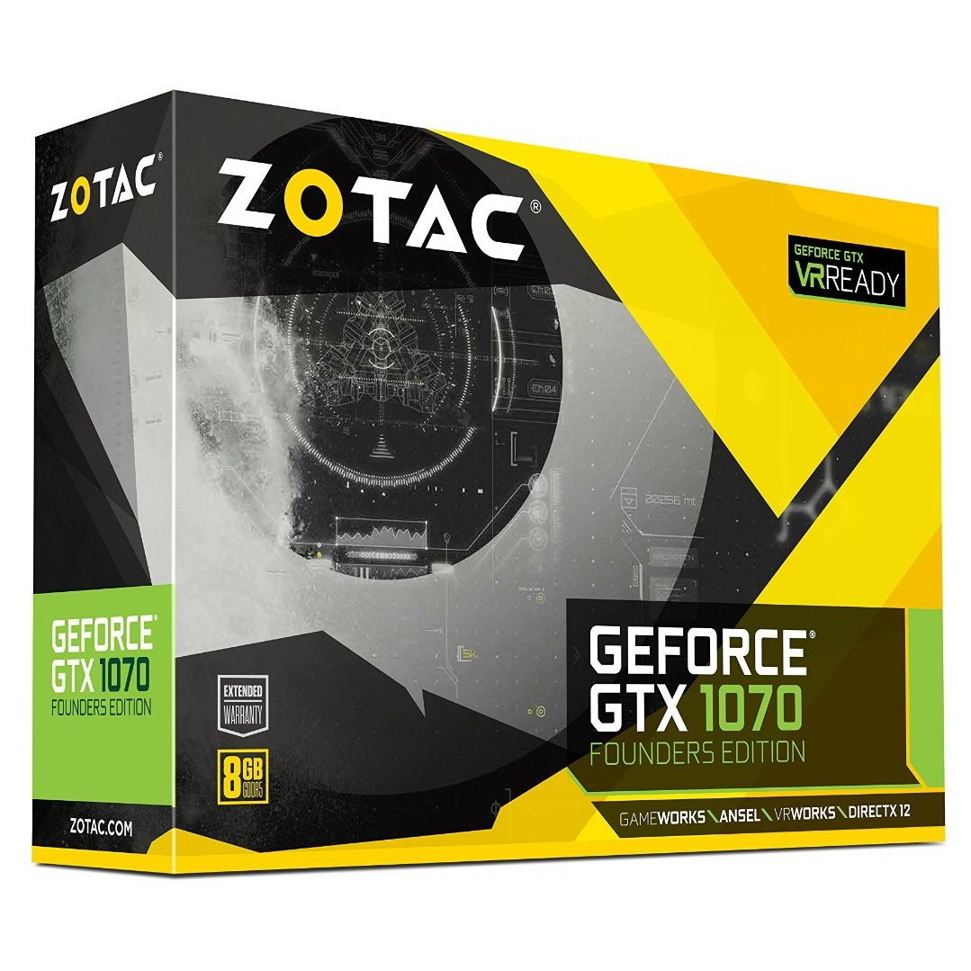 ZOTAC GeForce GTX 1070 Founders Edition Graphics Card 8GB