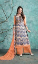 Bawa Glace Cotton Embroidered Salwar Suit