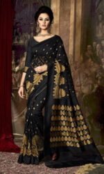 Black & Silk Embroidered Sarees