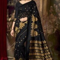 Black & Silk Embroidered Sarees