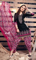 Black  Embroidered Salwar Suit