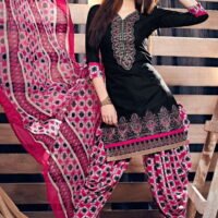 Black  Embroidered Salwar Suit