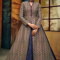 Navy Blue Designer Embroidered Lehengas