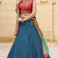 Banglori Silk Lehnga with Jari Work