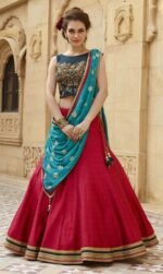 Banglori Silk Red Lehnga with Jari Work