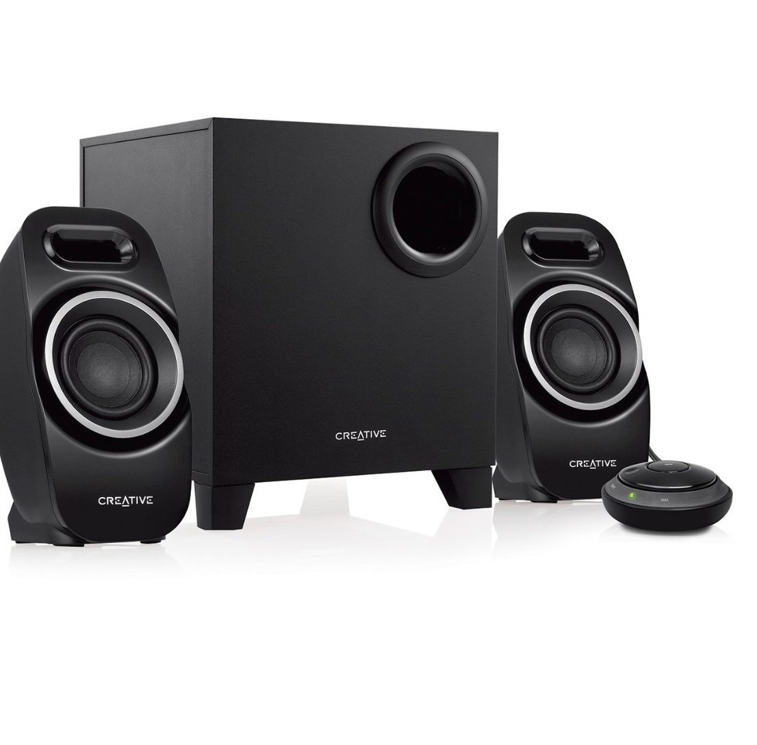 Creative T3250 Wireless 2.1 Bluetooth Wireless Speaker System (Black)