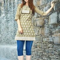 Grey Cotton Embroidered Salwar Suit