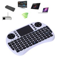 i8 Mini 2.4G Wireless Keyboard Remote Control Touchpad Handheld for TV BOX PC Laptop Tablet Raspberry PI without AAA Battery