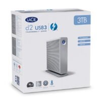 LaCie d2 Quadra USB 3.0 3TB USB 3.0 / 2x Firewire800 / eSATA 3.5" External Hard Drive LAC301549U Silver