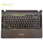 Laptop US Keyboard Palmrest Samsung 300E4C 3430EA NP300E4A 305E4A 300E4X 300E43 3431EX Upper Case C Cover BA75-03585A Gray