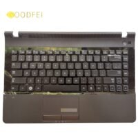 Laptop US Keyboard Palmrest Samsung 300E4C 3430EA NP300E4A 305E4A 300E4X 300E43 3431EX Upper Case C Cover BA75-03585A Gray