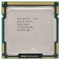 lntel Processor i7 870 Quad Core 2.93GHz TDP 95W LGA 1156 8MB Cache Desktop CPU
