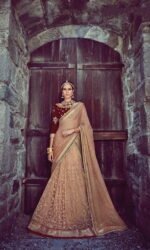 Maroon & Golden Sentoon Embroidered Lehenga Choli