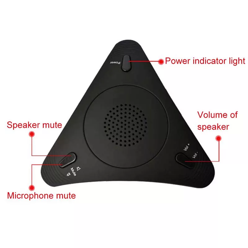 OSCO USB Recording Mic Desktop Conference Microphone Speaker Audio Pickup High Range - Image 4