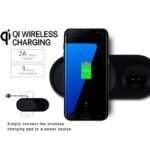 BAKEEY QI WIRELESS CHARGER PAD+BLUETOOTH HEADSET FOR IPHONE X IPHONE 8/8 PLUS/SAMSUNG GALAXY NOTE 8/S8/S8 PLU