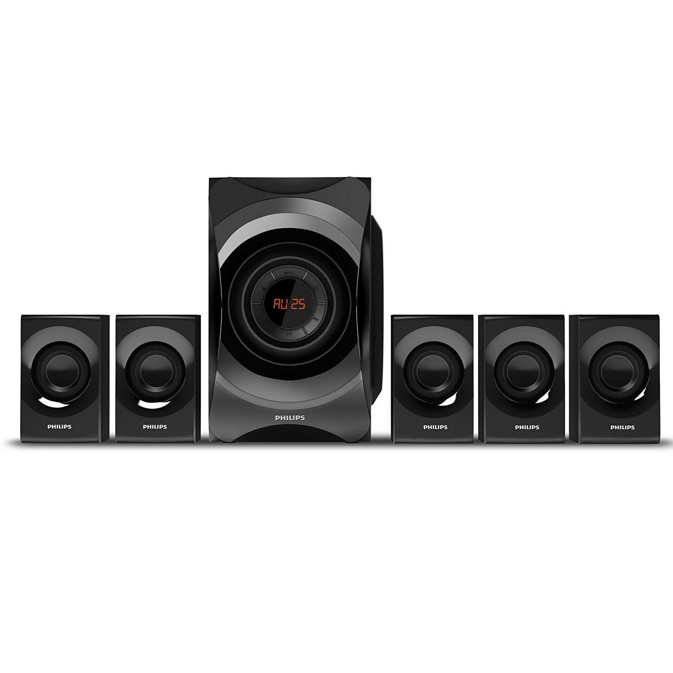 Philips SPA8000B/94 5.1 Multimedia Speaker System (Black) - Image 3