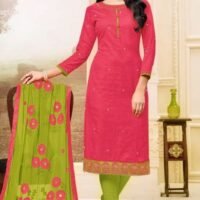 Gajari & Green  Pure Cotton Embroidered Salwar Suit