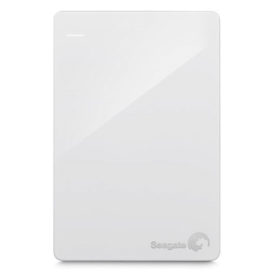 Seagate Backup Plus Slim 1 TB Wired External Hard Disk Drive with 200 GB Cloud Storage (White, Mobile Backup Enabled)