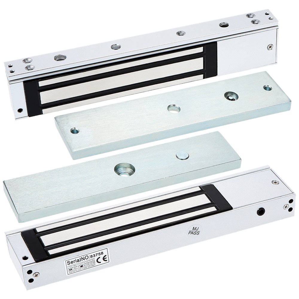 Single Door 12V 280KG 600LB Electric Lock For Door Magnetic Electromagnetic Lock For Access Control with LED Light - Image 2