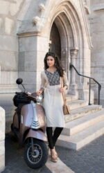 White Embroidered Salwar Suit
