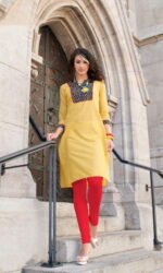 Yellow Embroidered Salwar Suit